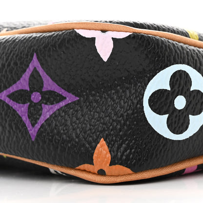 Louis Vuitton Monogram Multicolor Pochette Accessories Black 9 of 10