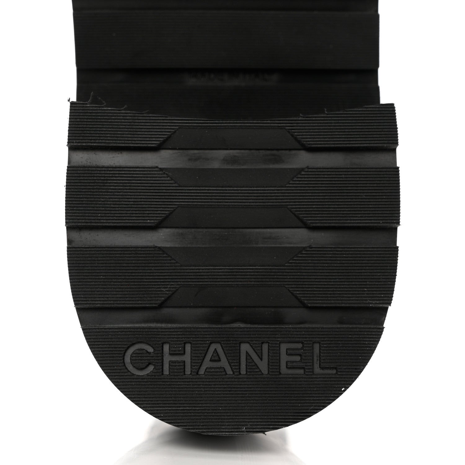 Chanel Shiny Lambskin Quilted Lace Up Combat Boots 36.5 Black 8 of 9