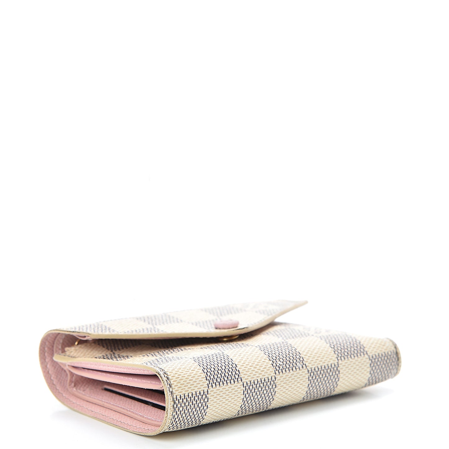 Damier Azur Victorine Wallet Rose Ballerine