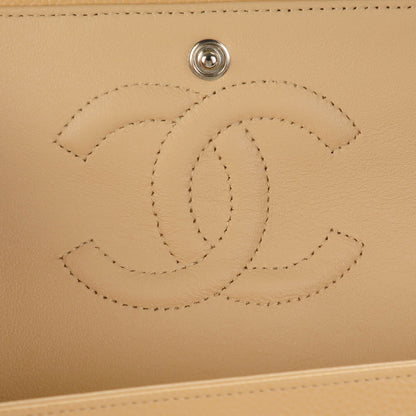 Chanel Caviar Quilted Medium Double Flap Beige Clair 7 of 9