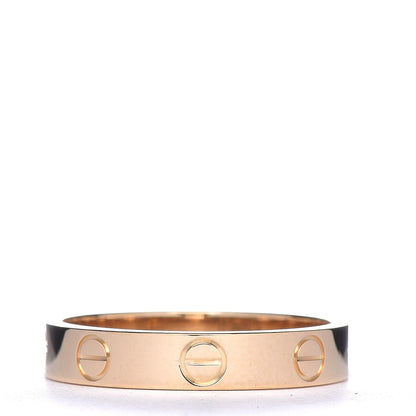 Cartier 18K Yellow Gold 3.5mm LOVE Wedding Band Ring 53 6.25 3 of 5