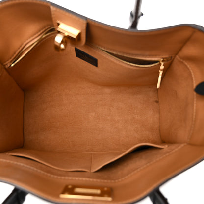 Louis Vuitton Calfskin Monogram On My Side MM Black 5 of 10