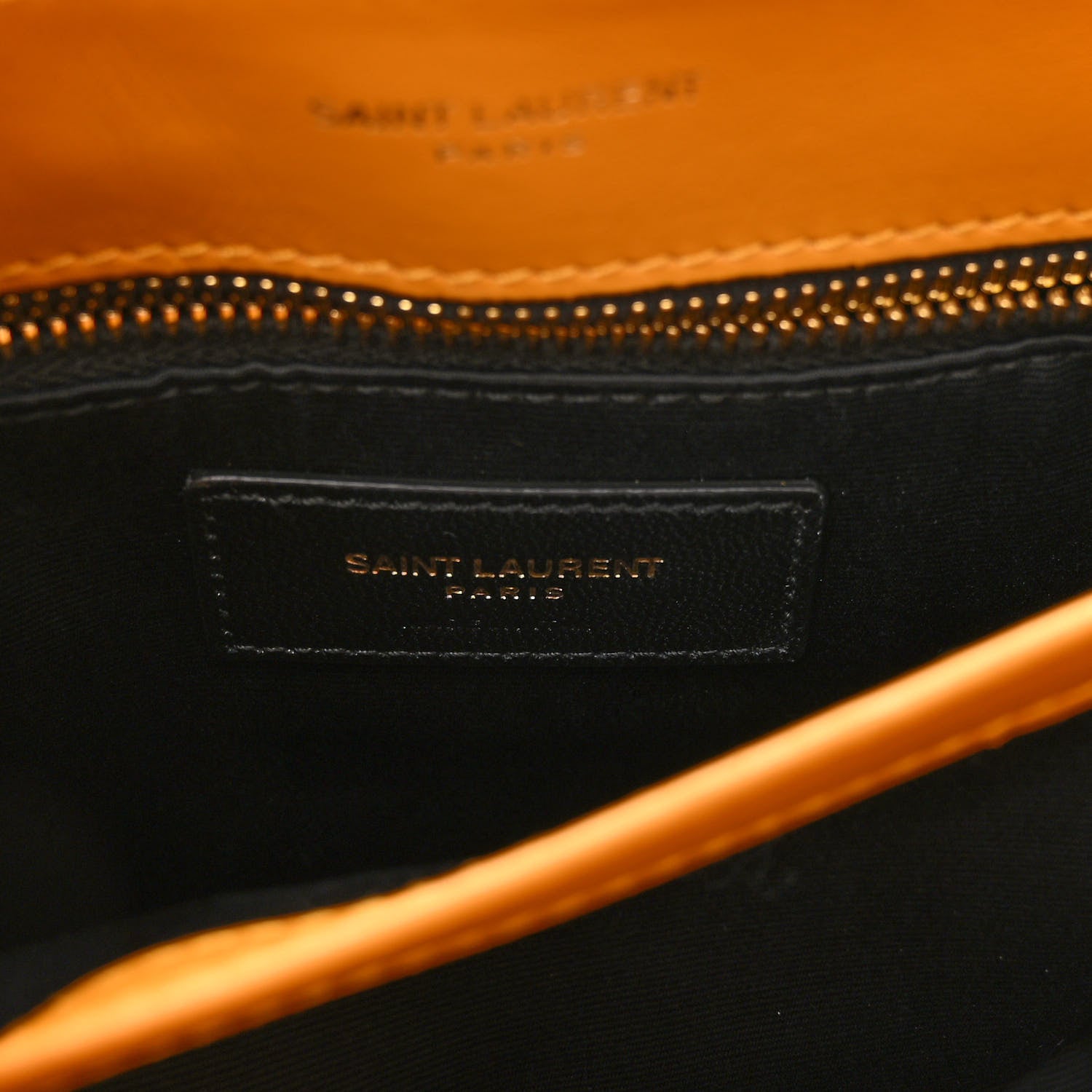 Saint Laurent Calfskin Y Quilted Monogram Toy Loulou Crossbody Bag Cheddar 4 of 7
