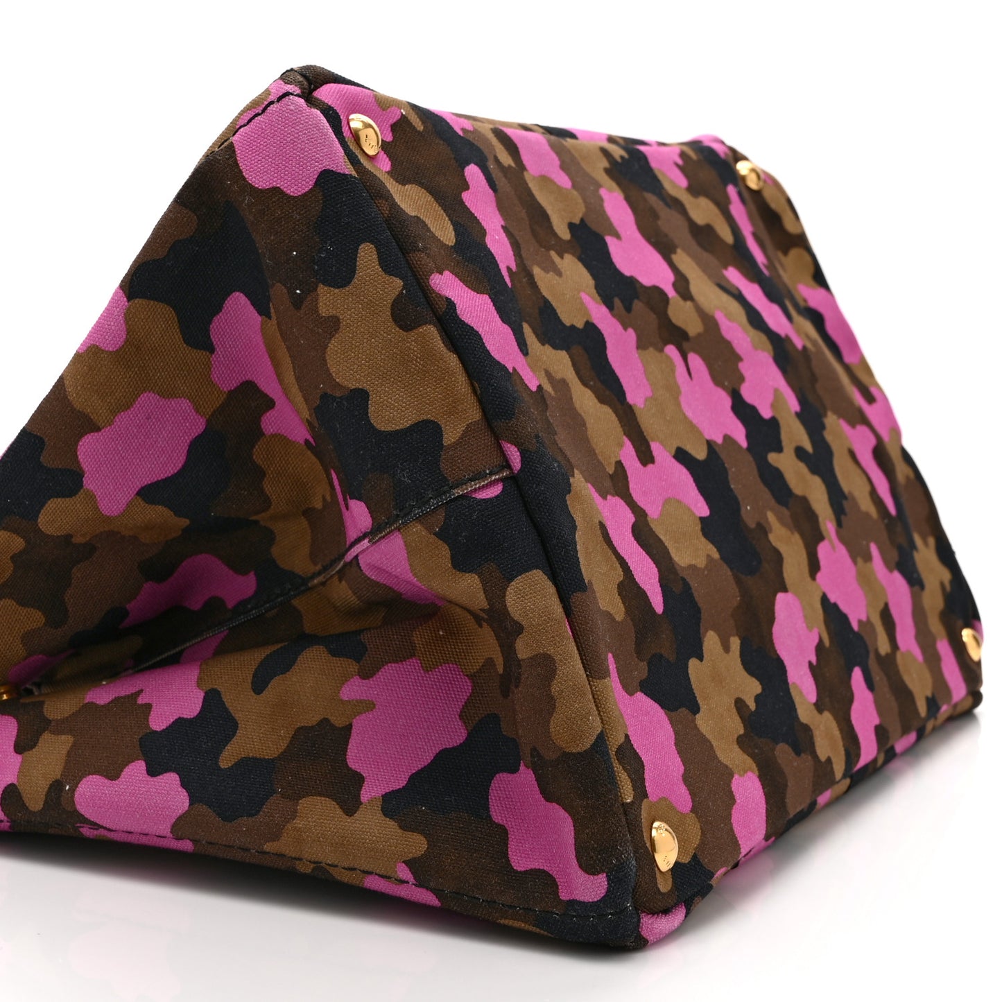 Canapa Camouflage Tote  Pink Brown
