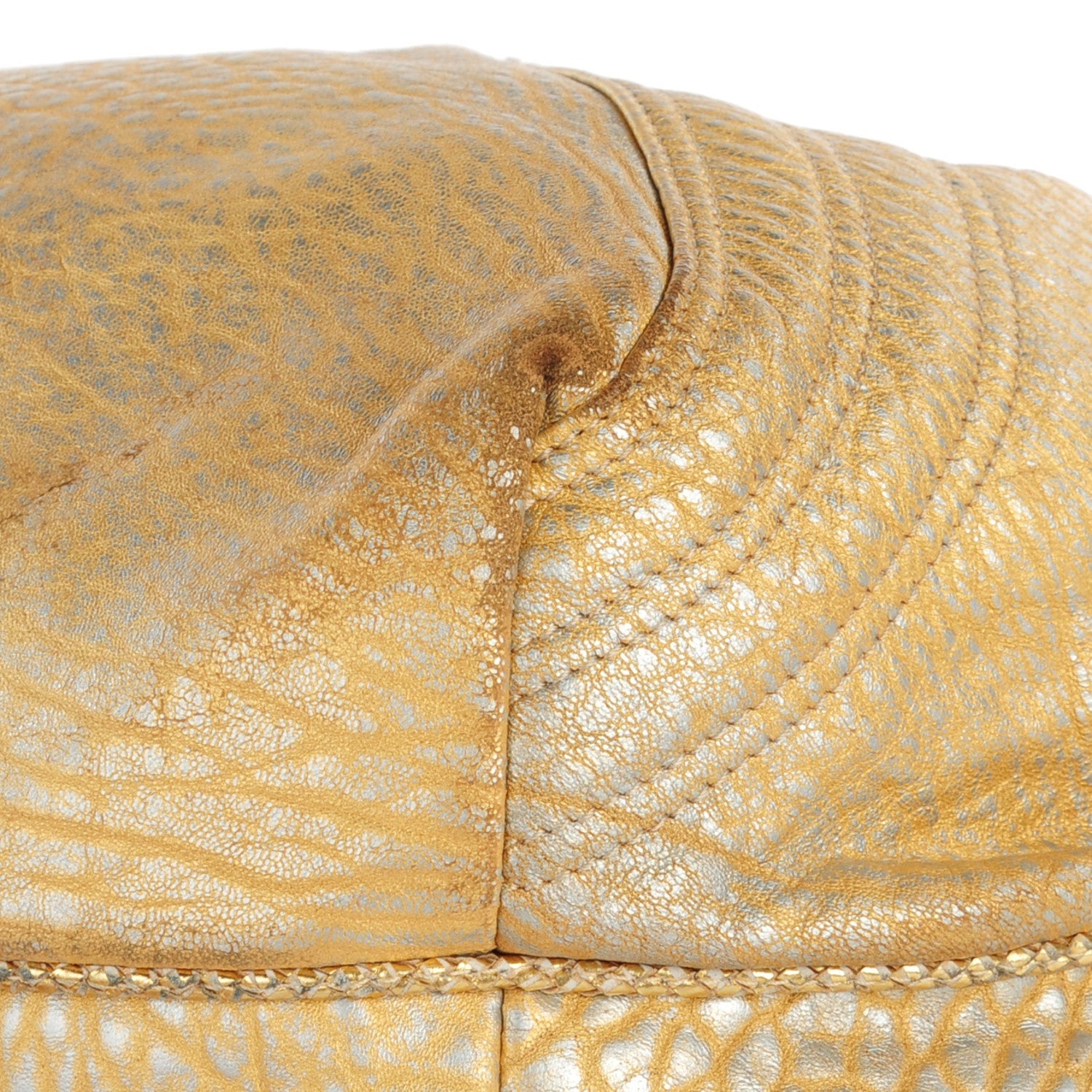 Fendi Nappa Nuvolata Bimetal Spy Oro Argento 17 of 17