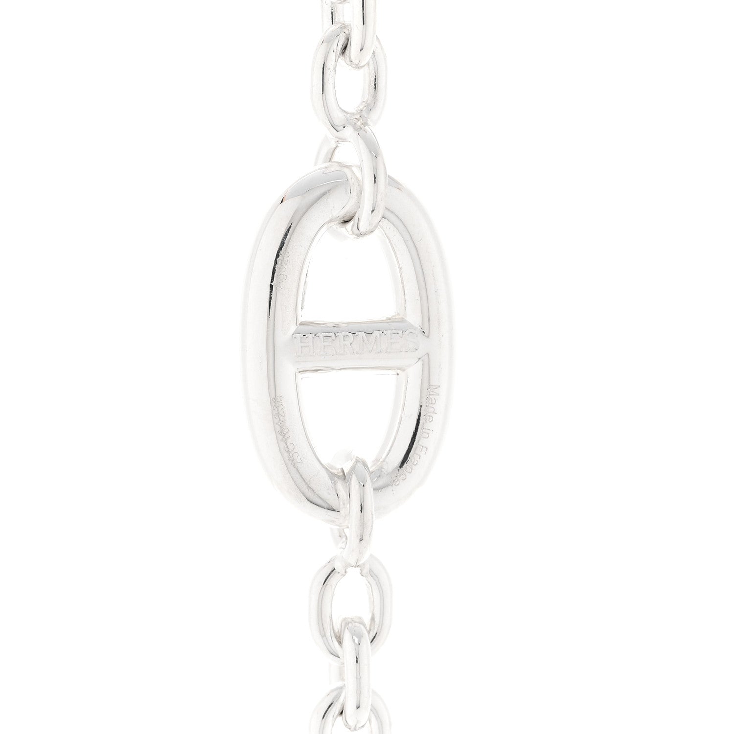 Hermes Sterling Silver Farandole Necklace 160 5 of 6