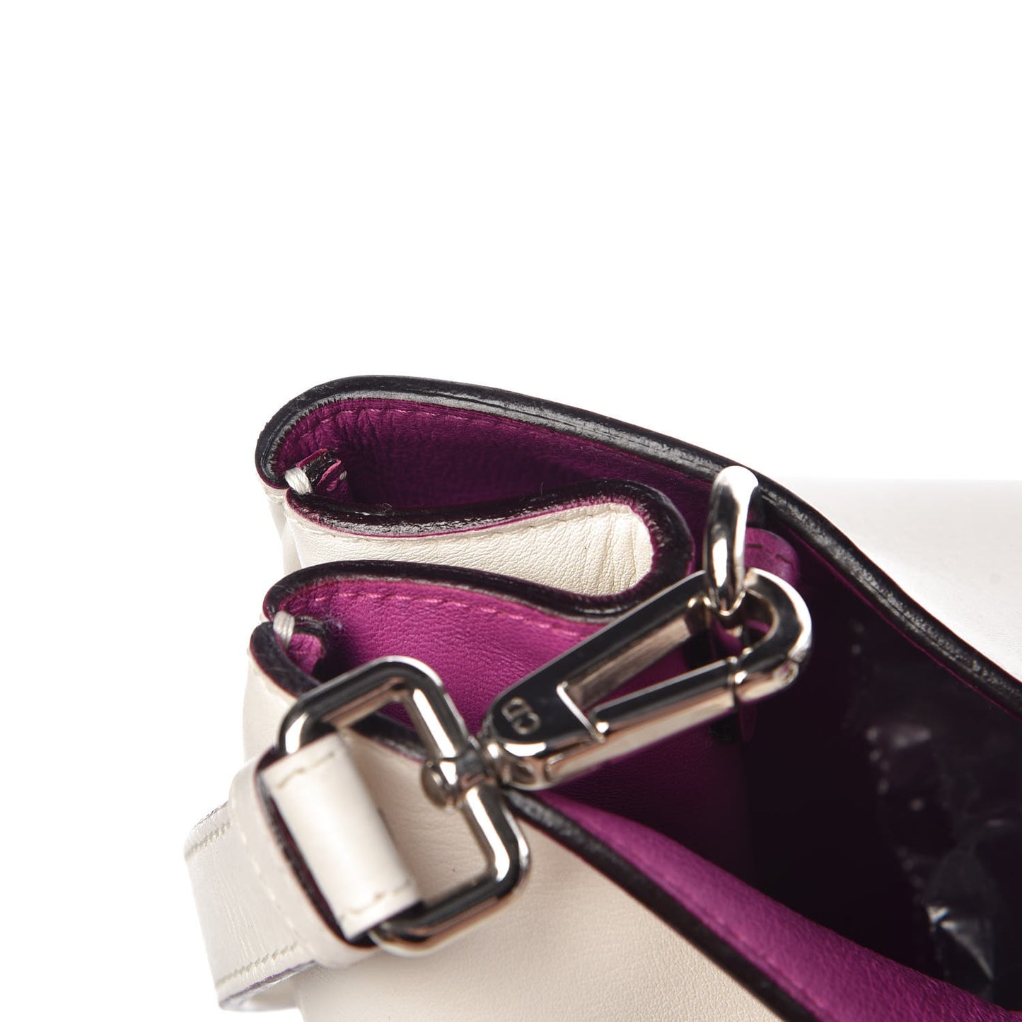 Smooth Calfskin Large Diorissimo Tote White