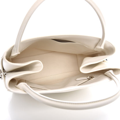 Christian Dior Calfskin Medium Bar Tote White 5 of 10