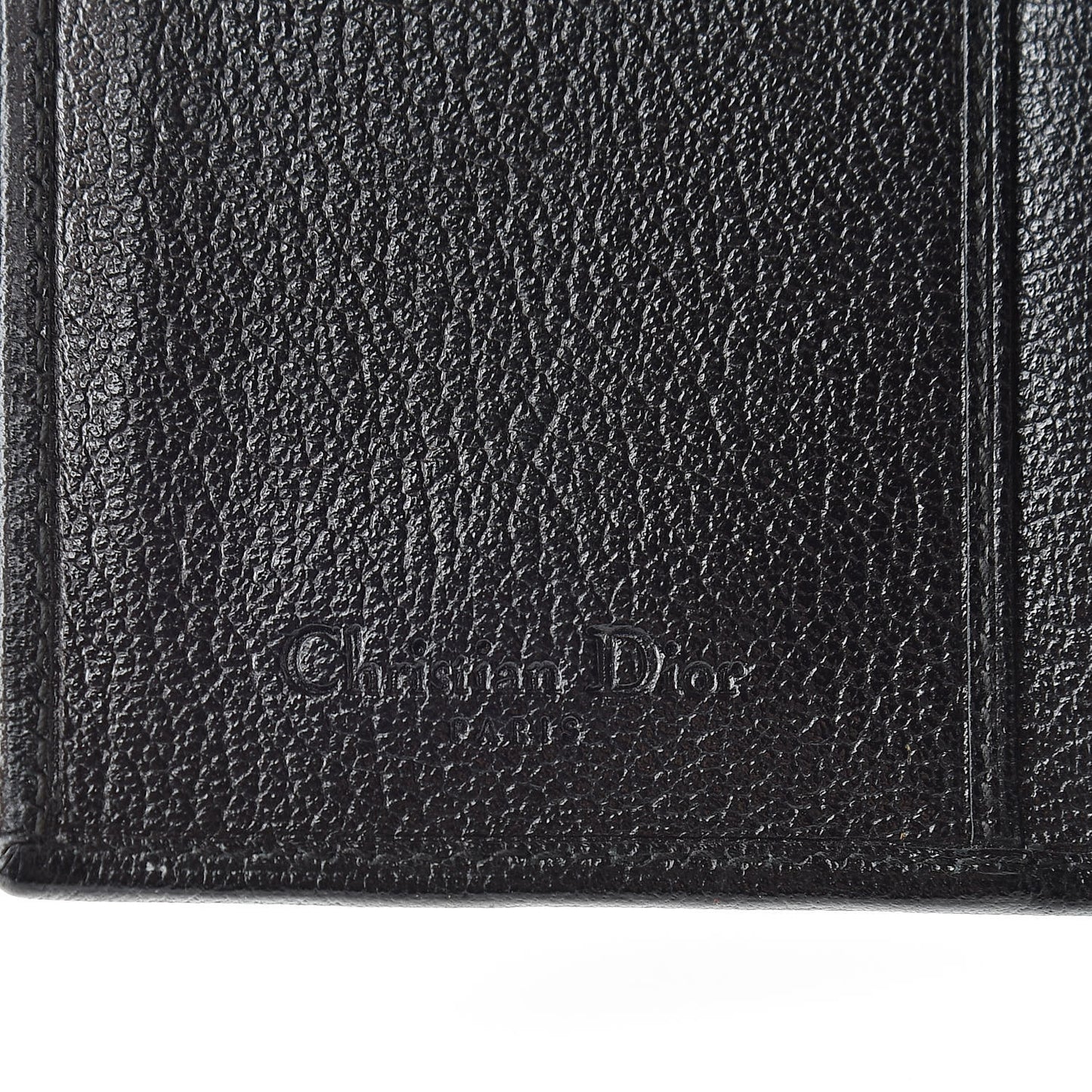 Goatskin Saddle Compact Wallet Black