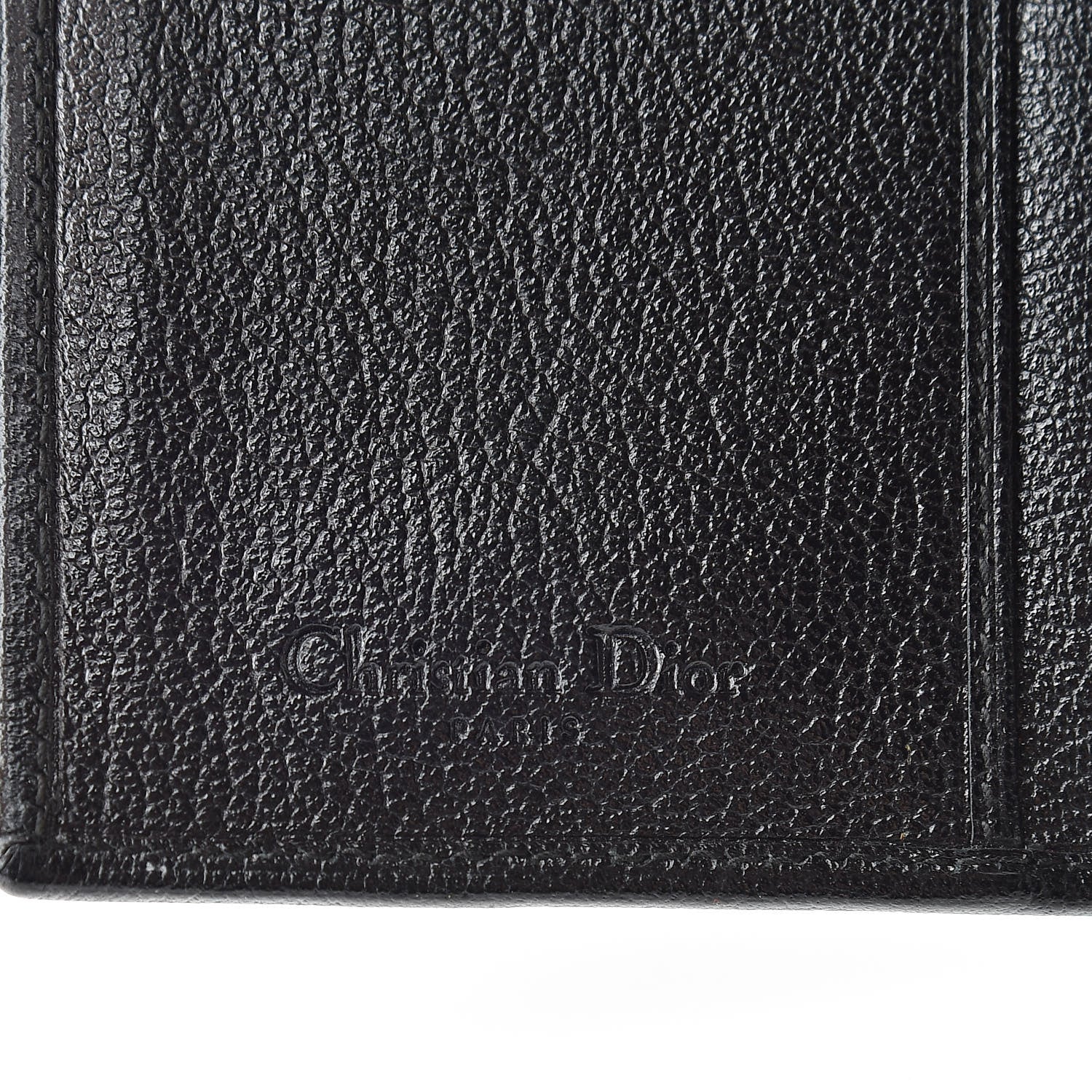 Christian Dior Goatskin Saddle Compact Wallet Black 7 of 11