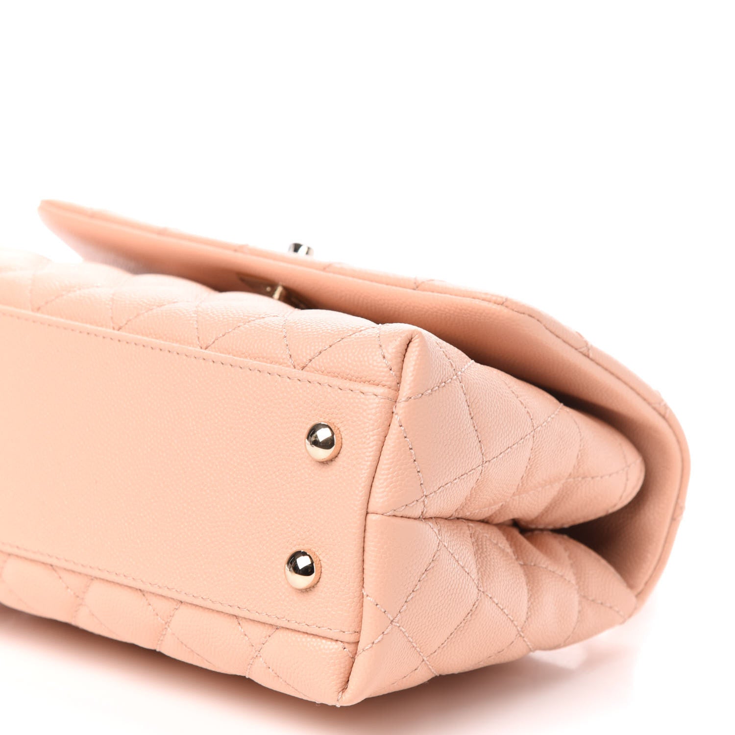 Chanel Caviar Quilted Mini Coco Handle Flap Light Pink 10 of 11