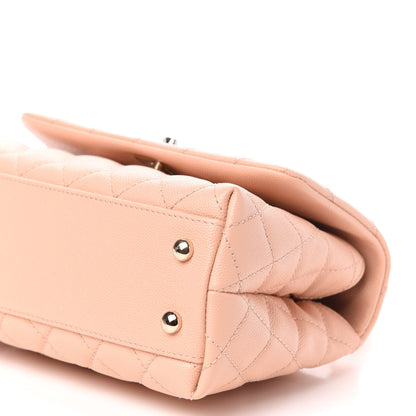 Chanel Caviar Quilted Mini Coco Handle Flap Light Pink 10 of 11