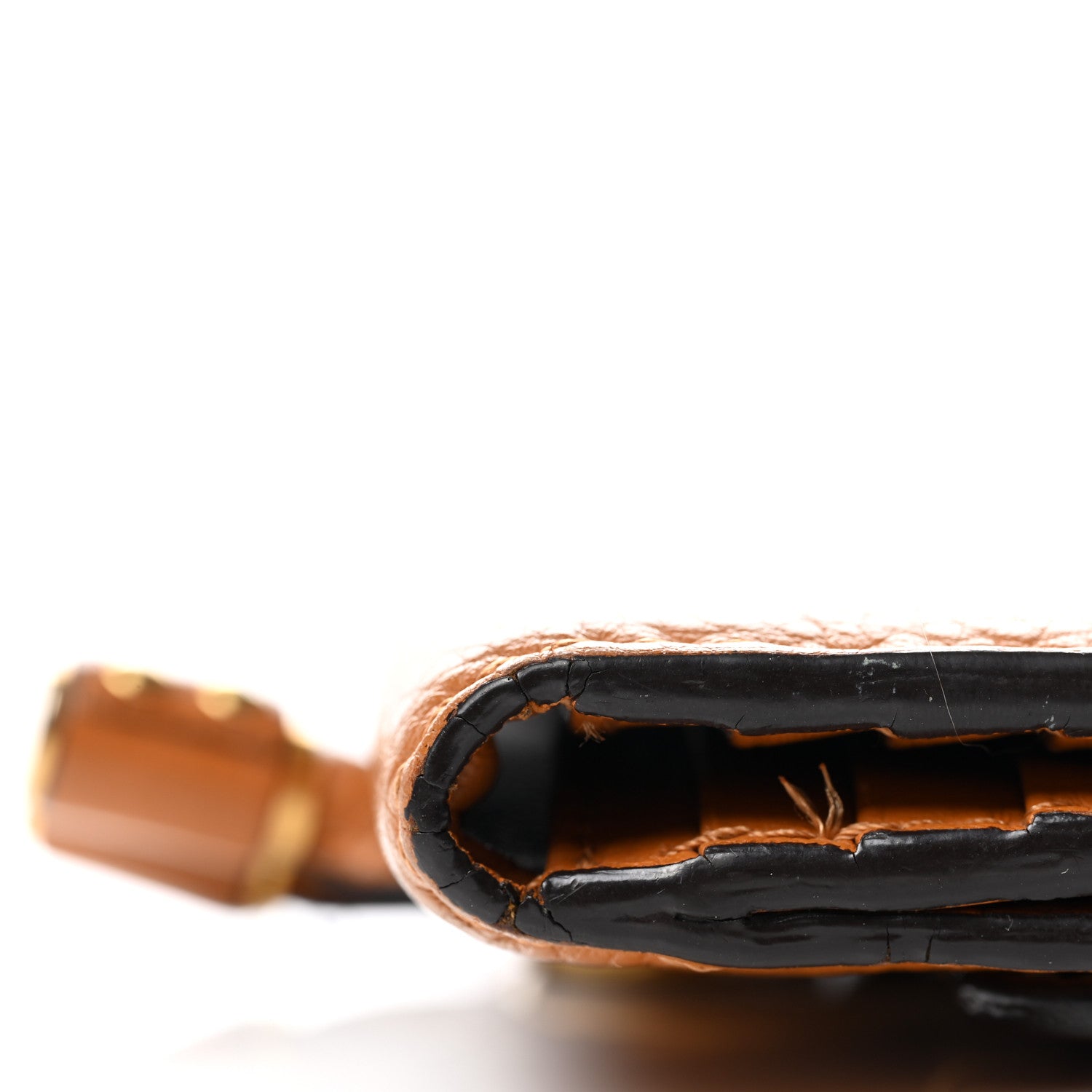 Chloe Grained Calfskin Marcie Square Wallet Tan 9 of 10