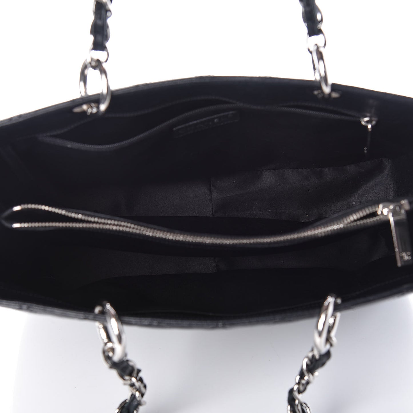 Caviar Quilted Grand Shopping Tote GST Black