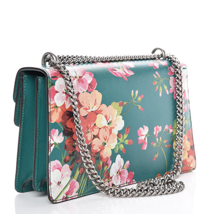 Gucci Calfskin Blooms Print Small Dionysus Shoulder Bag Bright Emerald Multicolor 3 of 9