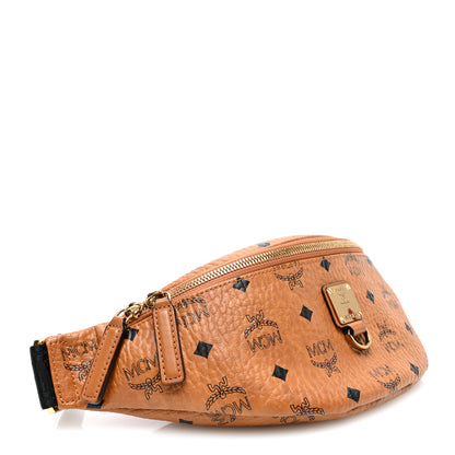 MCM Visetos Medium Fusten Belt Bag Cognac 4 of 9