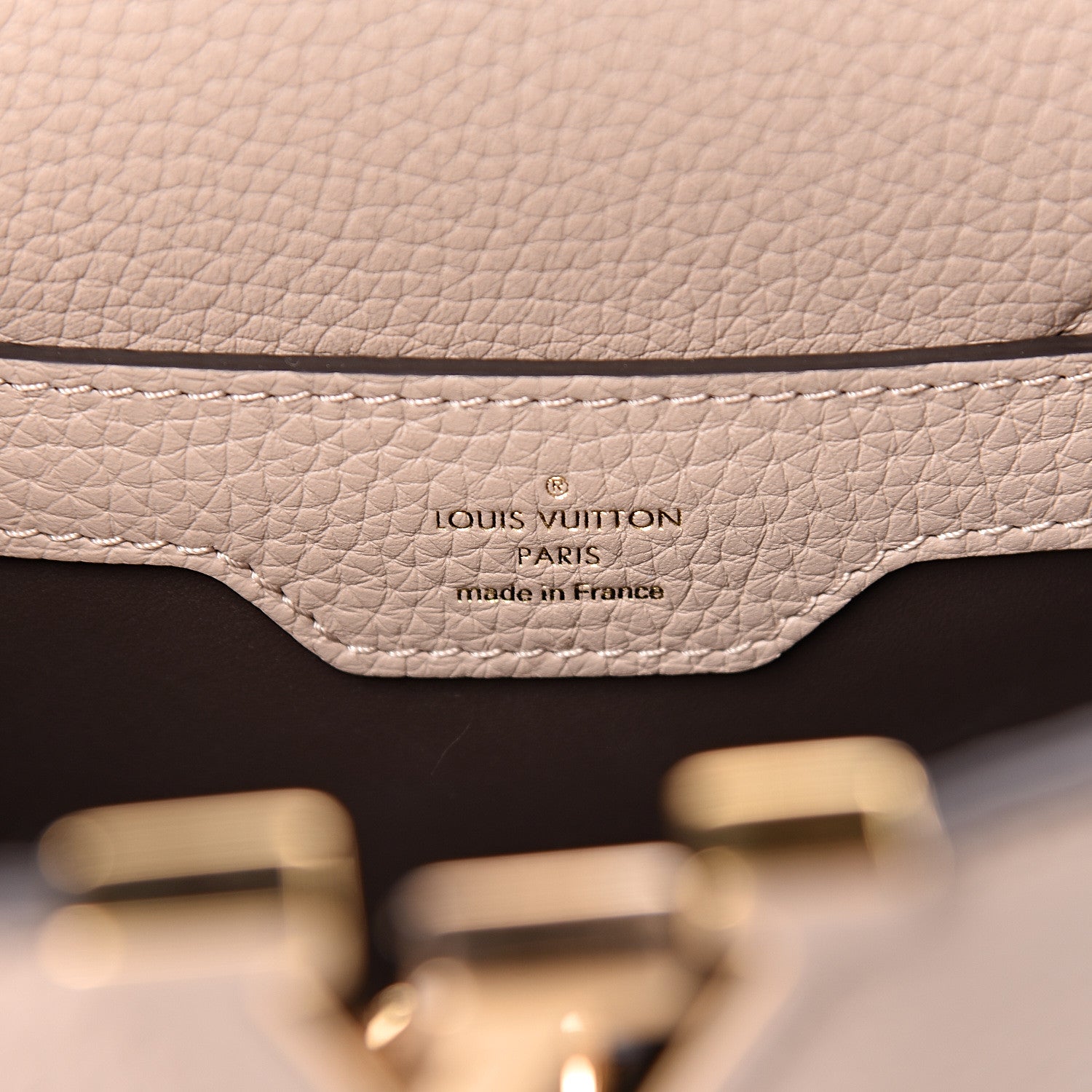 Louis Vuitton Taurillon Capucines PM Galet 6 of 9