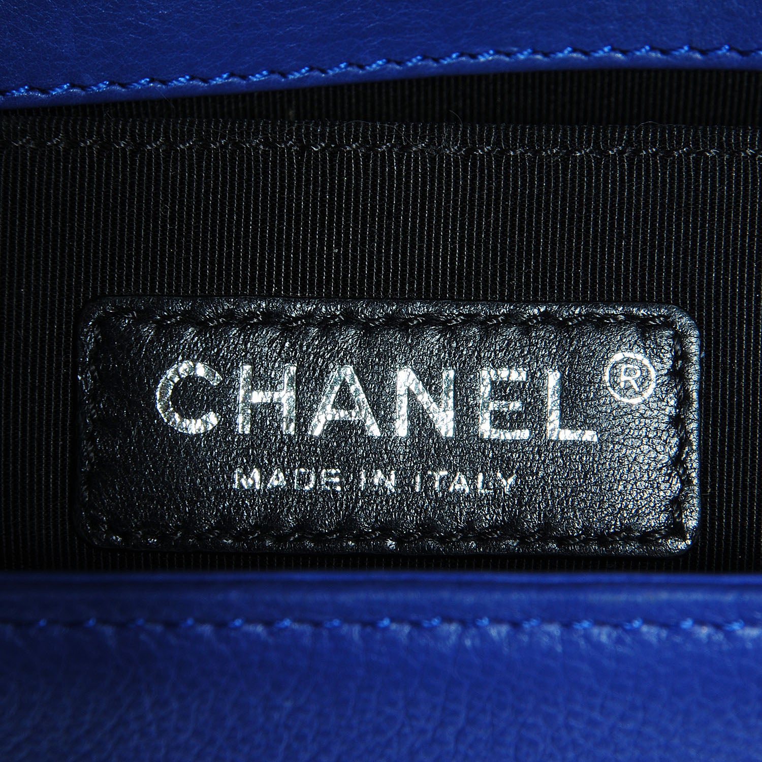 Chanel Calfskin Quilted Medium Boy Flap Blue 5 of 6