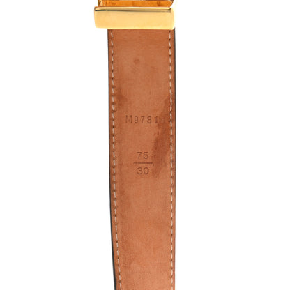 Louis Vuitton Mini Monogram 25mm LV Initiales Belt 75 30 4 of 12