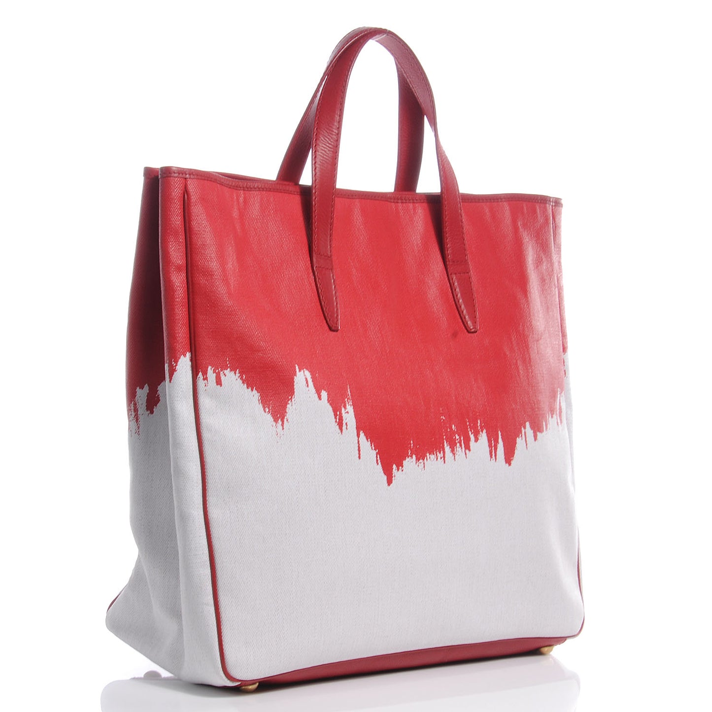Canvas Raspail Cascade Print Tote Red