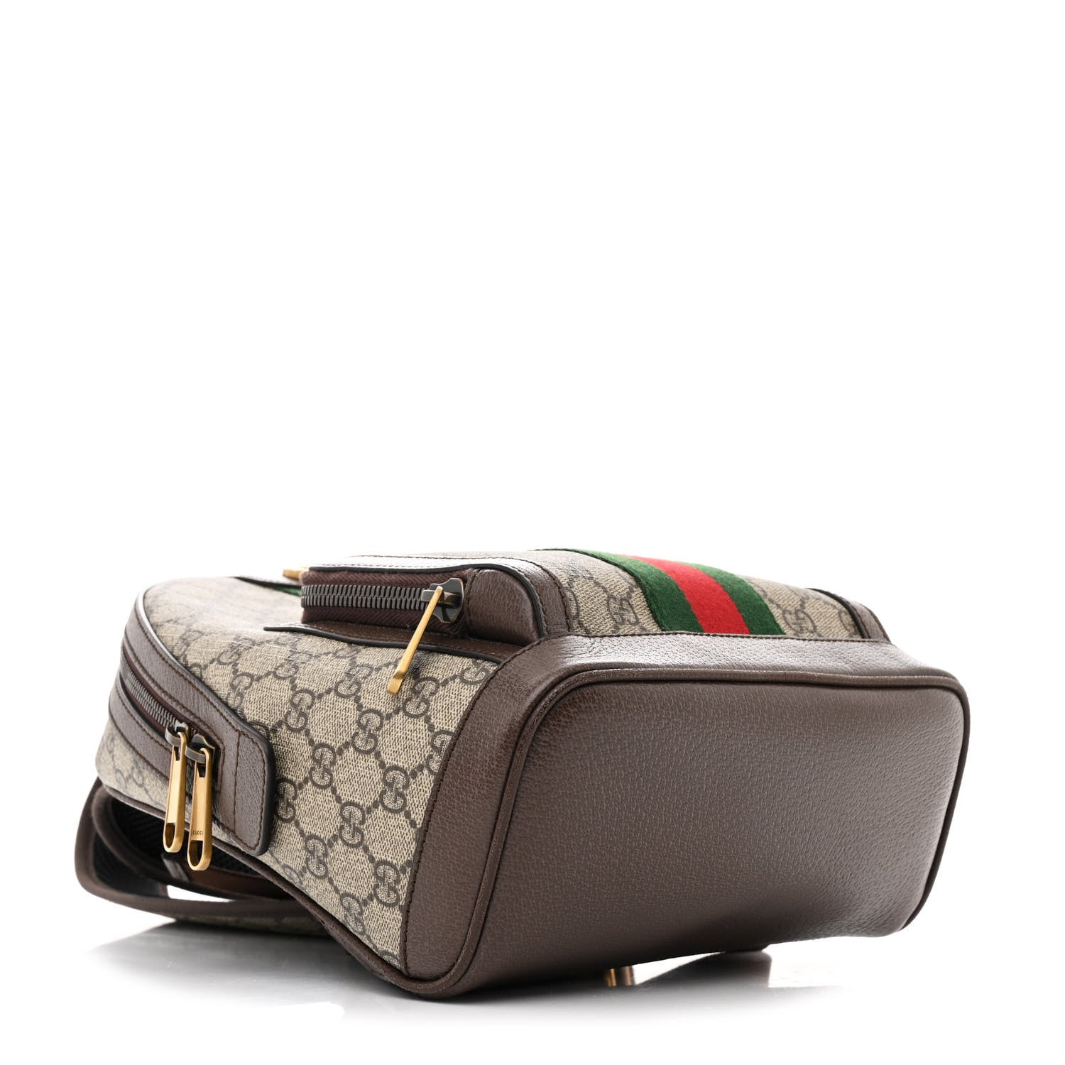 Gucci GG Supreme Monogram Calfskin Web Small Ophidia Day BackpacK Beige Ebony New Acero 4 of 10