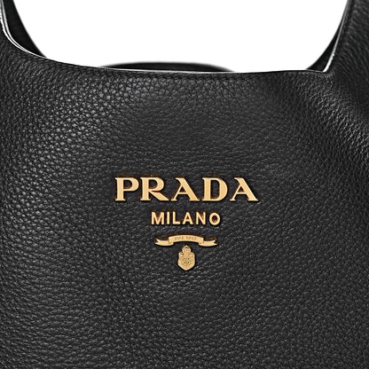 Prada Vitello Daino Hobo Black 7 of 9