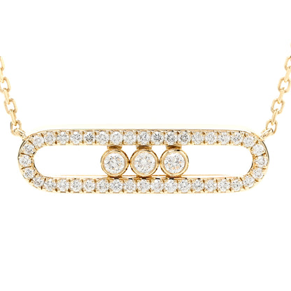 Messika 18K Yellow Gold Diamond Baby Move Classic Pave Necklace 4 of 8
