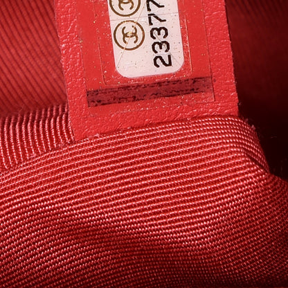 Chanel Lambskin Grosgrain Quilted Braided New Medium Jacket Boy Flap Coral 7 of 8