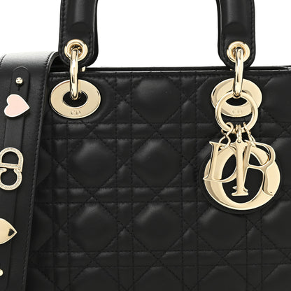 Christian Dior Lambskin Cannage Small My ABCDior Lady Dior Black 7 of 9