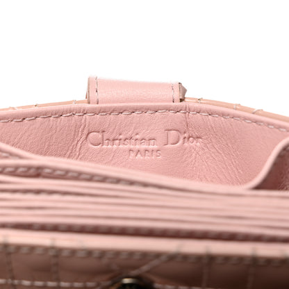 Christian Dior Patent Cannage Lady Dior 5-Gusset Card Holder Rose Clair 6 of 8