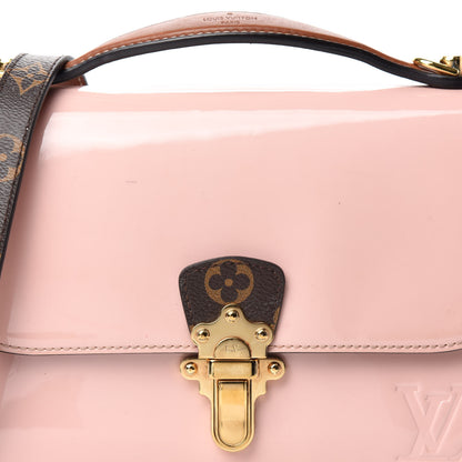 Louis Vuitton Patent Calfskin Monogram Cherrywood BB Rose Ballerine 16 of 16