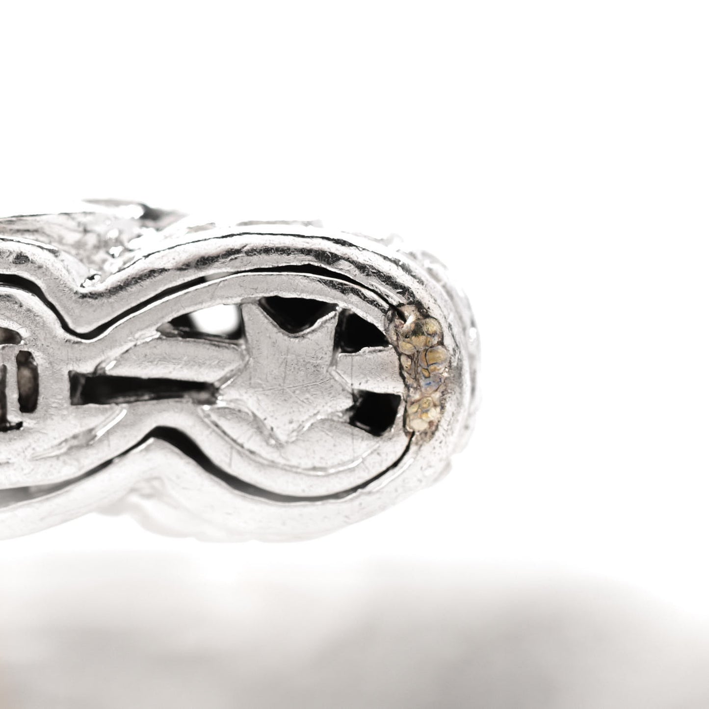 Sterling Silver Diamond Classic Chain Cuff Bracelet