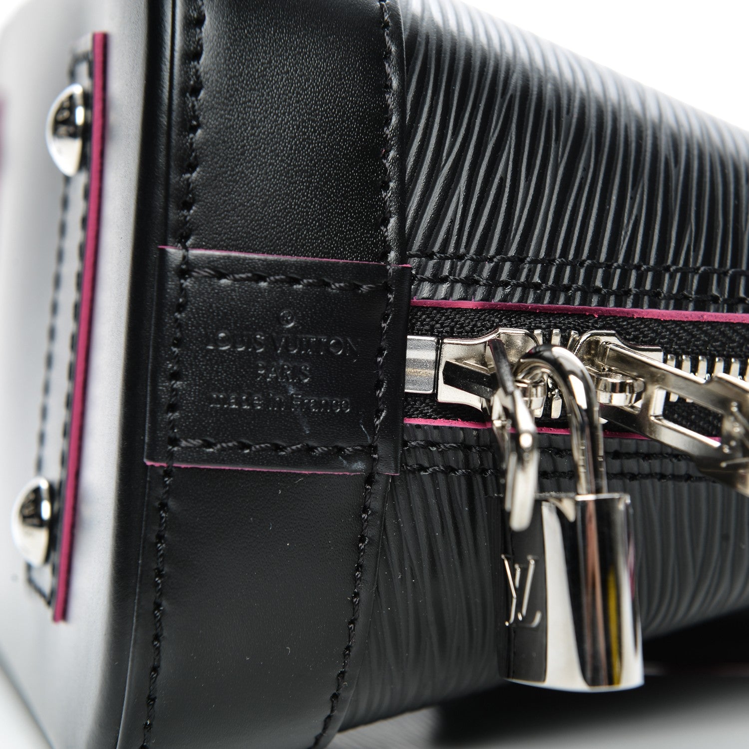 Louis Vuitton Epi Alma BB Black Hot Pink 6 of 6