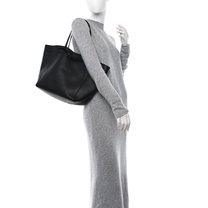 Celine Soft Grained Calfskin Small Belt Cabas Phantom Black 2 of 8