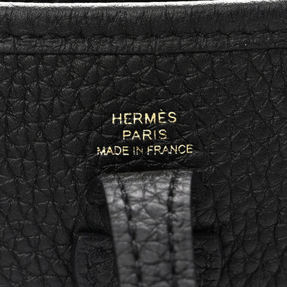 Hermes Taurillon Clemence Evelyne TPM Black 6 of 11