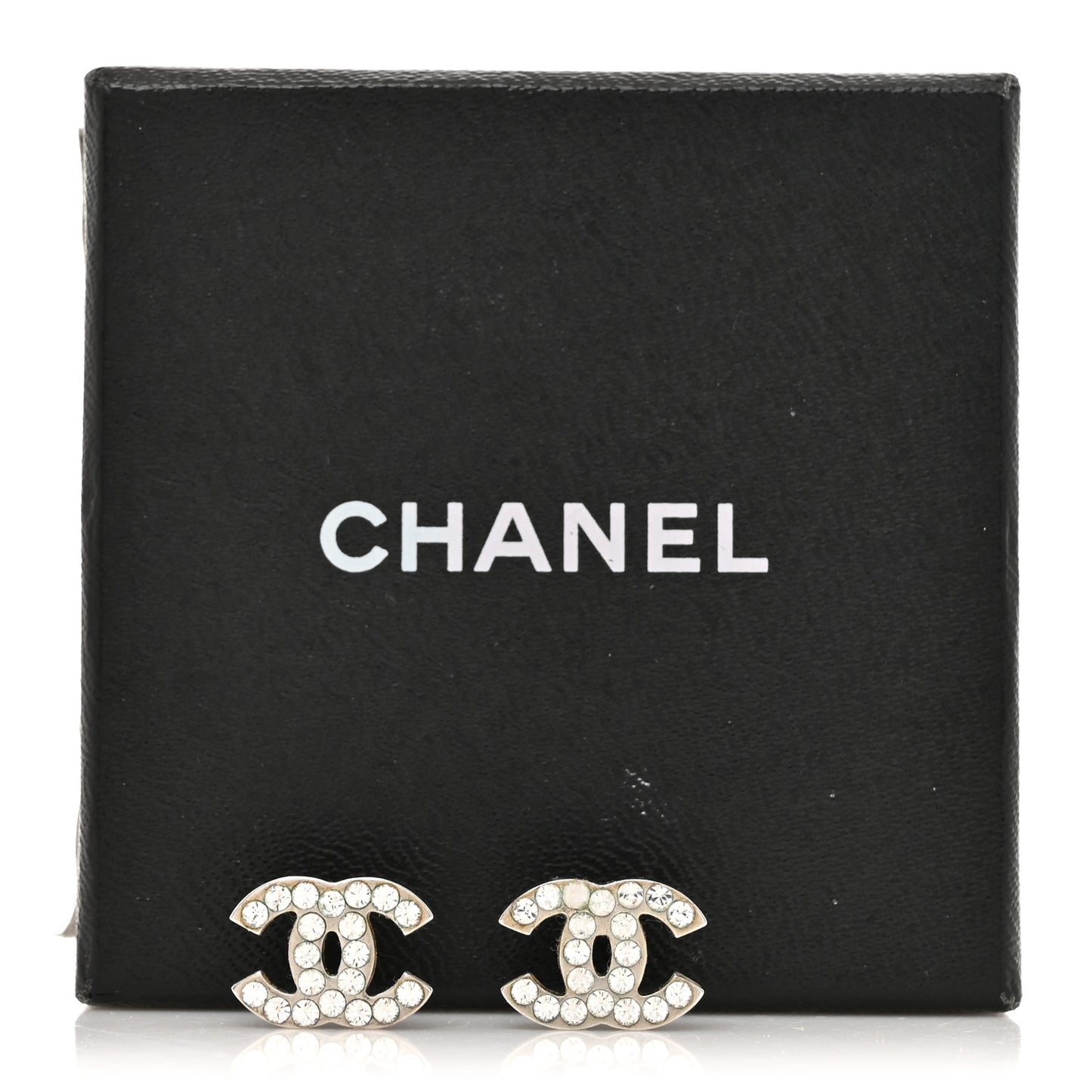 Crystal Mini Timeless CC Earrings Silver
