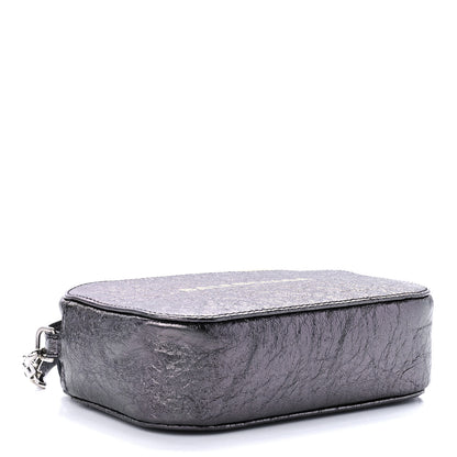 Balenciaga Metallic Textured Calfskin XS Everyday Camera Bag with Handle Black 4 of 8