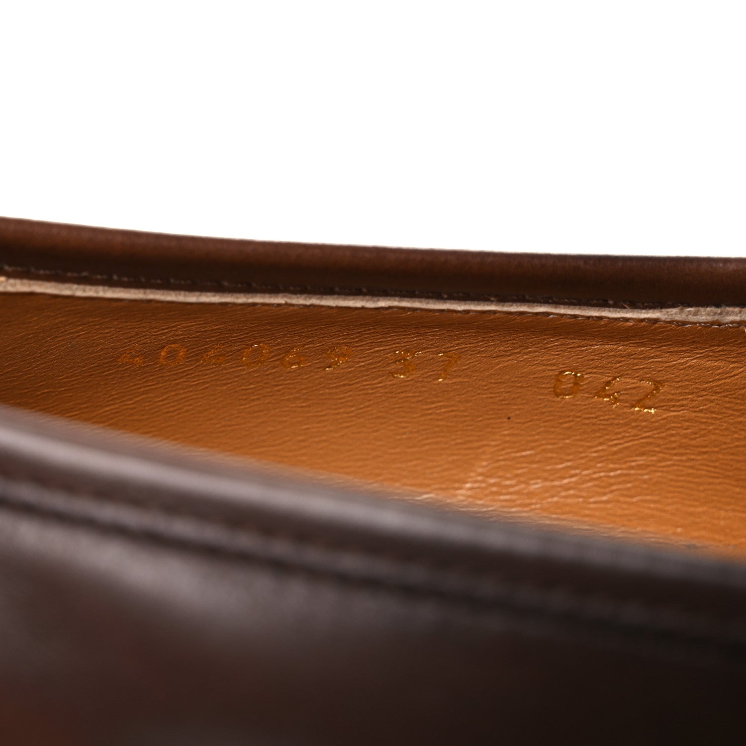 Gucci Calfskin Womens Jordaan Loafers 37 Fondente Brown 10 of 12