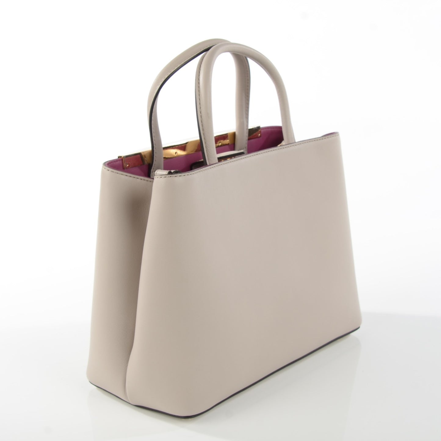 Vitello Dolce Century Petite 2Jours Tote Grigio Polvere Ciclamino