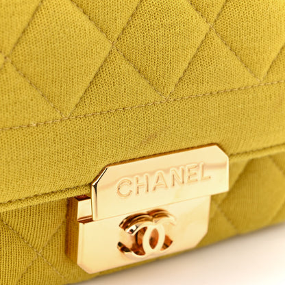 Chanel Jersey Quilted Mini Chic With Me Flap Yellow 11 of 12