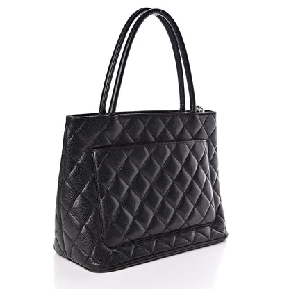 Chanel Caviar Quilted Medallion Tote Black 3 of 13