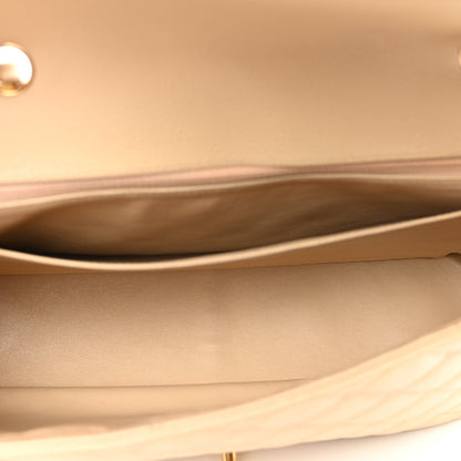 Chanel Caviar Quilted Jumbo Single Flap Beige 6 of 13