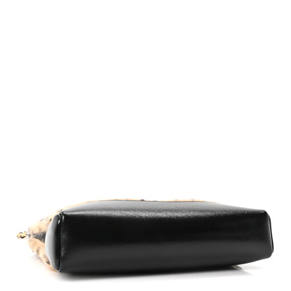 Chanel Shiny Lambskin Pony Hair Cheetah Printed Mini 31 Shopping Bag Light Beige Black 4 of 11