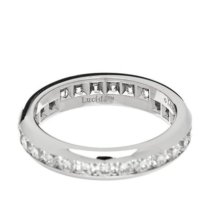 Tiffany Platinum Diamond 4mm Lucida Full Circle Band Ring  50 5.5 5 of 6