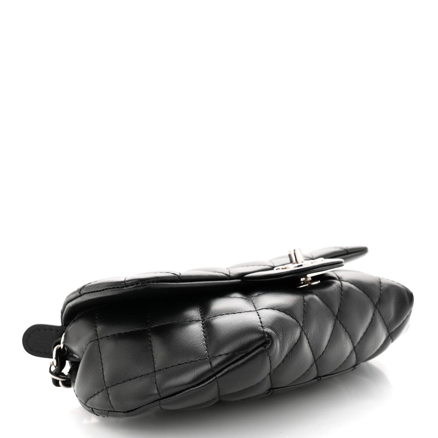 Chanel Calfskin Quilted CC Uniform Flap Belt Bag Black 4 of 11