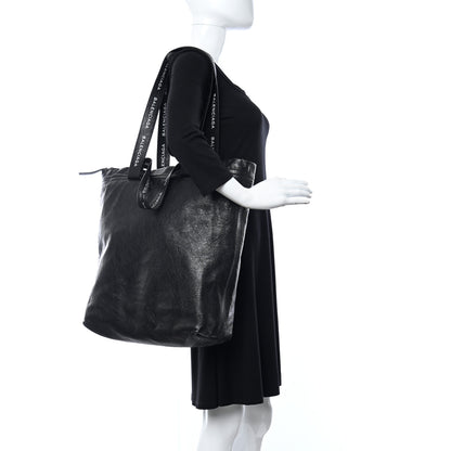 Balenciaga Agneau Logo Printed Carry Tote S Black 2 of 11