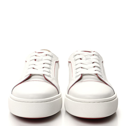 Christian Louboutin Calfskin Patent Vieirissima Flat Sneakers 40 White Loubi 2 of 9