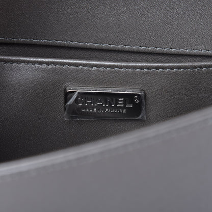 Chanel Galuchat Stingray Small Boy Flap Silver 8 of 10