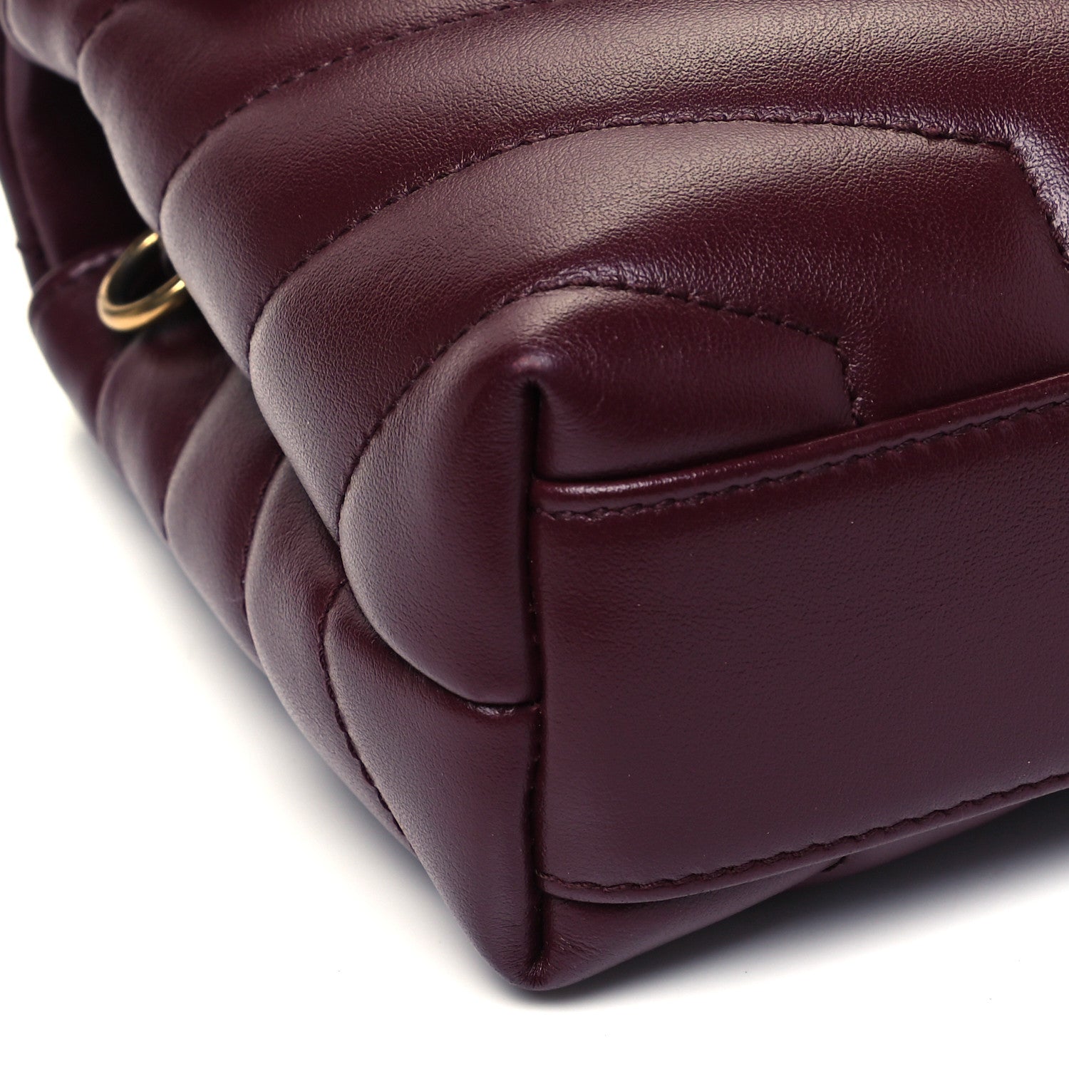 Saint Laurent Calfskin Y Quilted Monogram Toy Loulou Monogram Crossbody Bag Rouge Legion 8 of 9