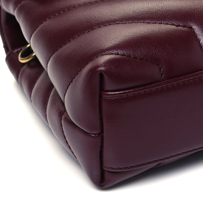 Saint Laurent Calfskin Y Quilted Monogram Toy Loulou Monogram Crossbody Bag Rouge Legion 8 of 9